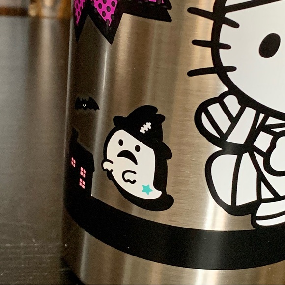 Hello Kitty Mummy with Ghosts Stainless Steel Halloween Tumbler with Handle - Picture 9 of 12